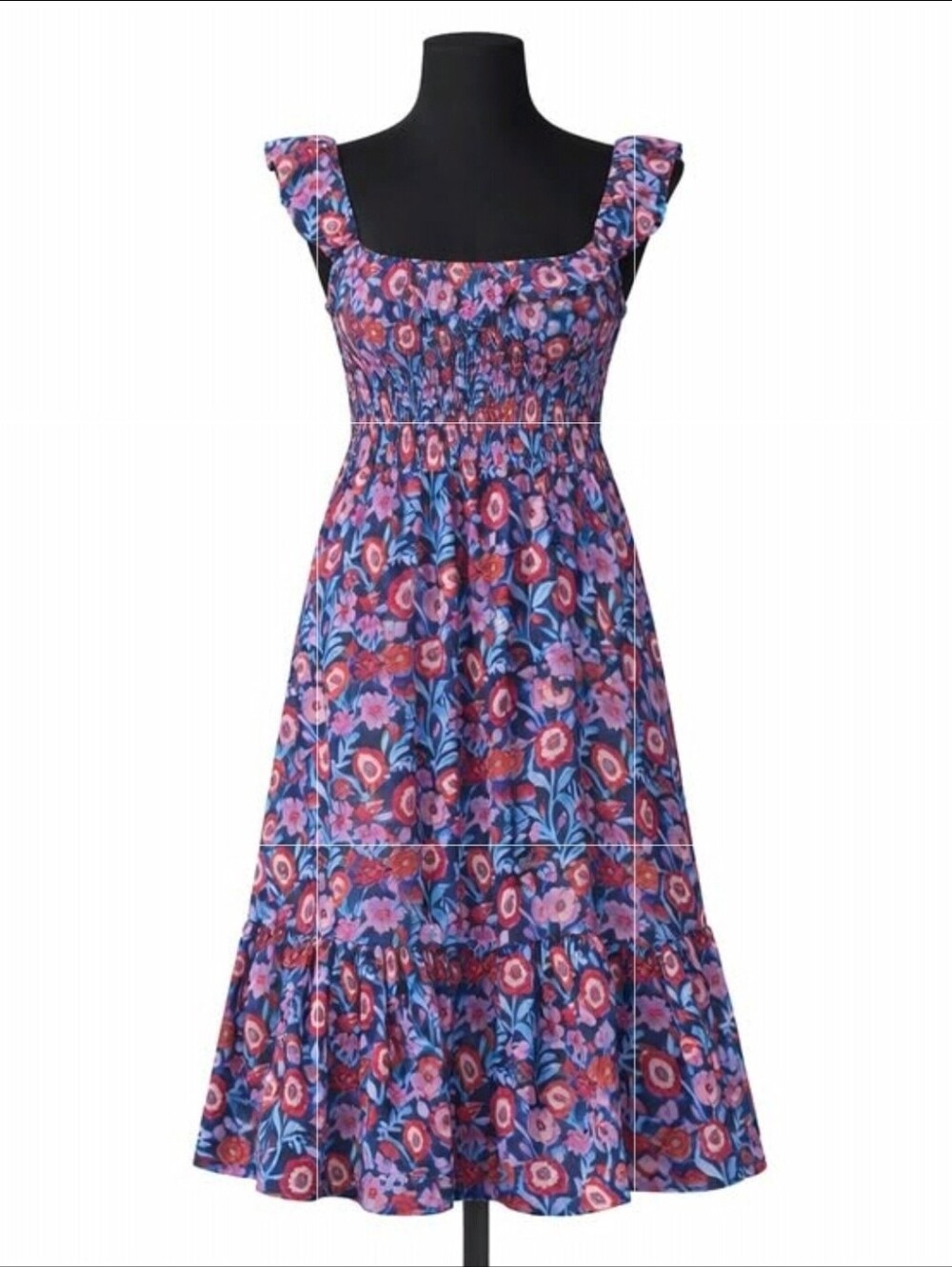 Vineyard Vines Tisbury Smocked  Floral Mini Dress